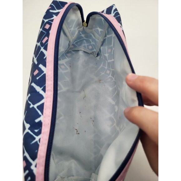 Estee Lauder Cosmetic Makeup Pouch Bag Travel Pink Blue *READ - Picture 7 of 7